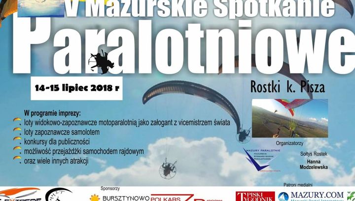 V Mazurskie Spotkanie Paralotniowe na Mazurach