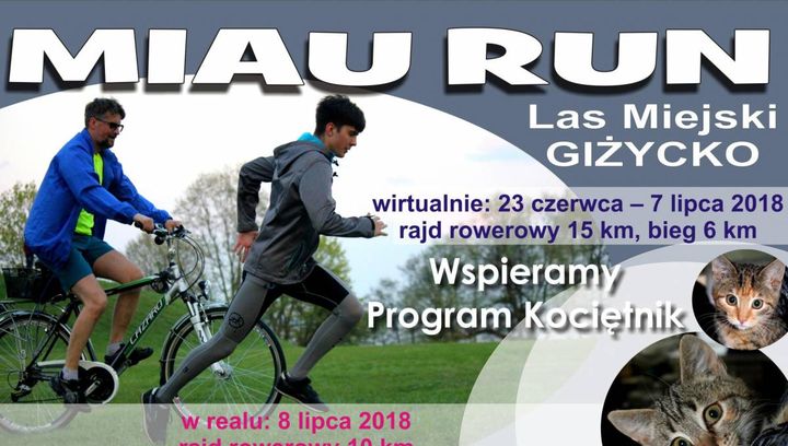 Baw się i pomagaj. I Miau Run 2018 w Giżycku