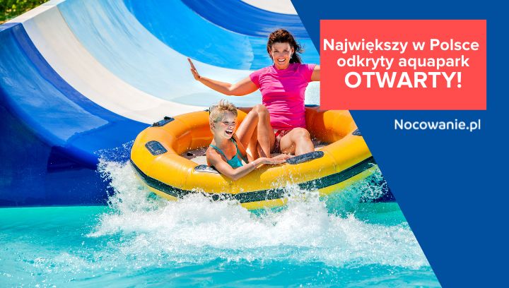 Nowa atrakcja na wakacje 2021! Największy w Polsce odkryty aquapark już działa