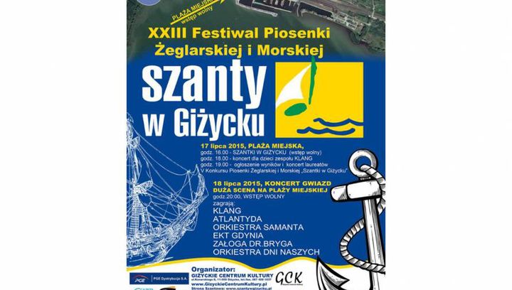 Przyjedźcie do Giżycka na szanty!