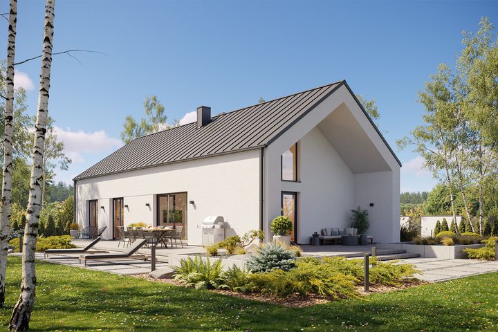 Projekt gotowy Malmo 110 plus - parterowy dom o powierzchni 110,80 m², z dachem w stylu "dwuspadowy"