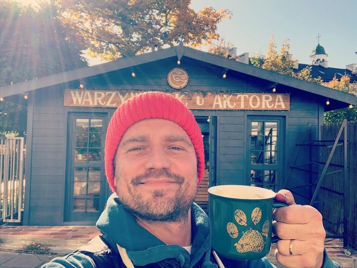 Marcin Rogacewicz prowadził warzywniak