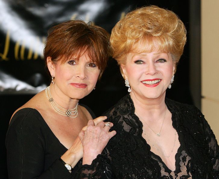 Carrie Fisher i Debbie Reynolds w 2007 roku