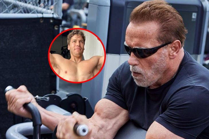 Arnold Schwarzenegger i jego syn