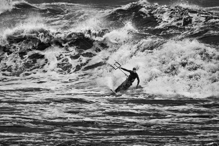 Zwycięzca zawodów Baltic Kite Wave Jam 2016 Janek Korycki