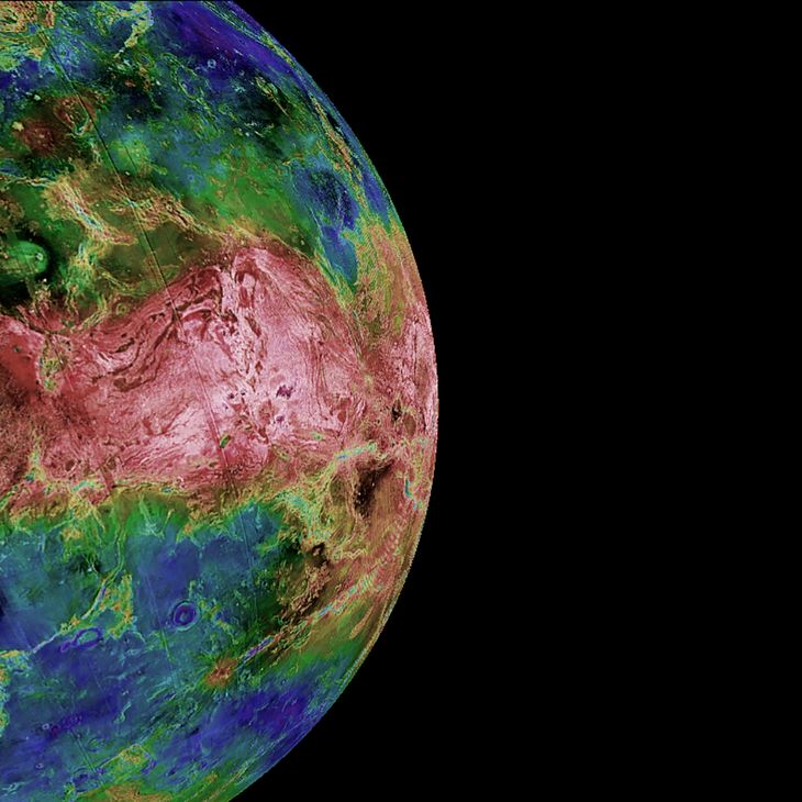 Wenus po analizie termicznej powierzchni.