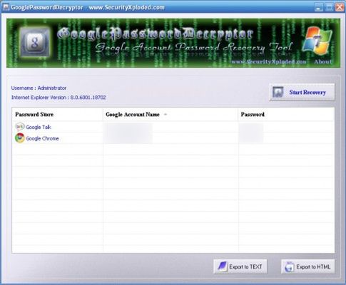 google password decryptor