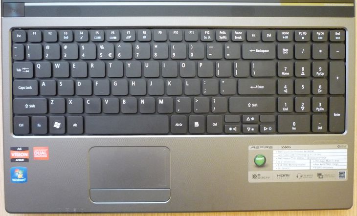 Acer aspire 5560 не работает клавиатура