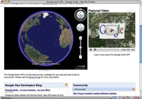 google map for mac os x