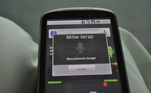 google voice search po polsku dla