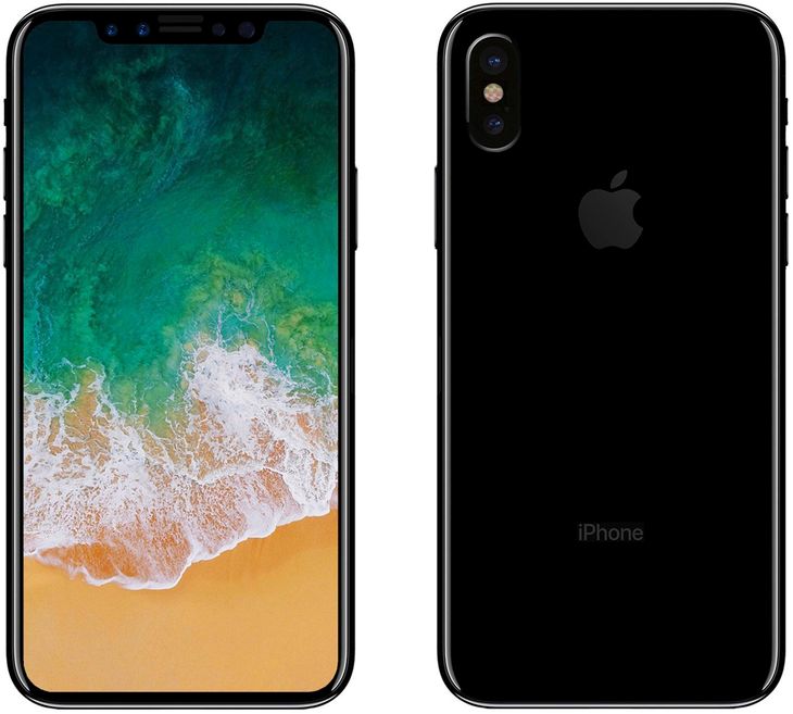 iPhone 8 - wizualizacja bazująca na dotychczasowych przeciekach