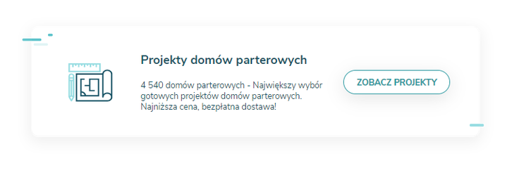 banner projekty domów parterowych