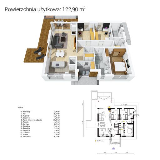plan domu MINI 4 w. II