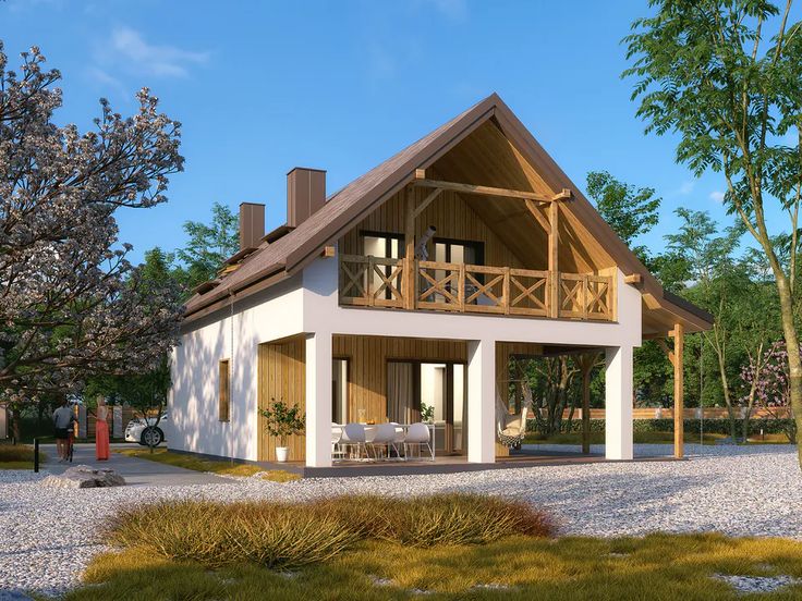 projekt domu letniskowego Alikante 3 BSA2337