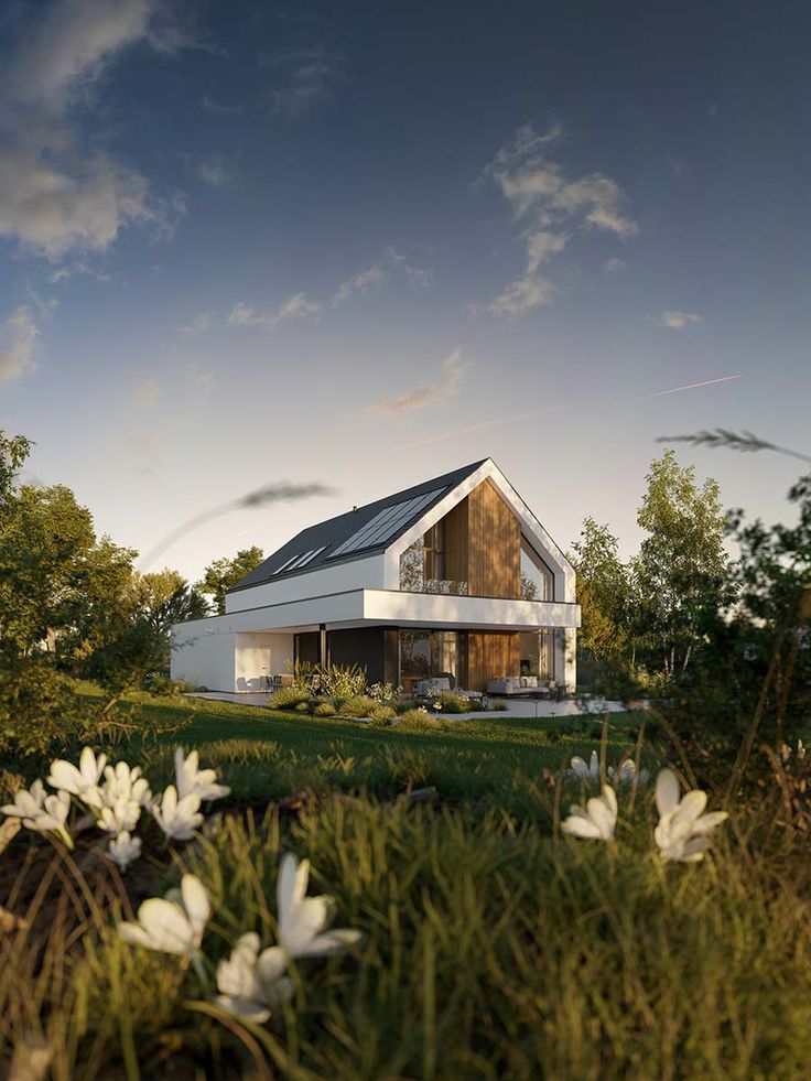 aranżacja ogrodu przy domu HomeKoncept 130 A KRX1280