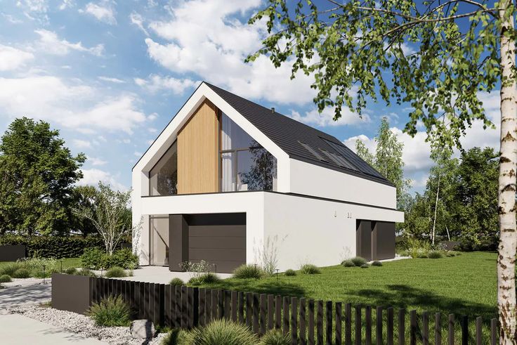 ogrodzenie grzebieniowe projekt domu HomeKoncept 130 wariant 01 KRX1289