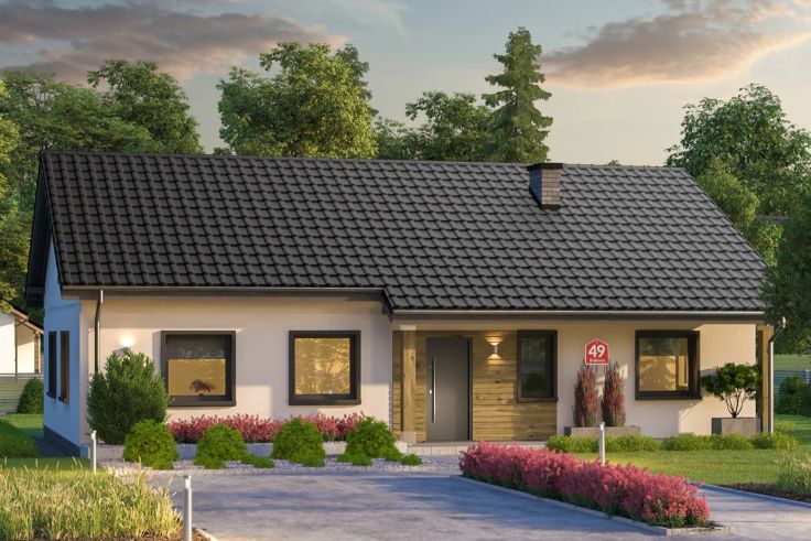 Projekt domu Dom przy Bukowej 49 KRK1666