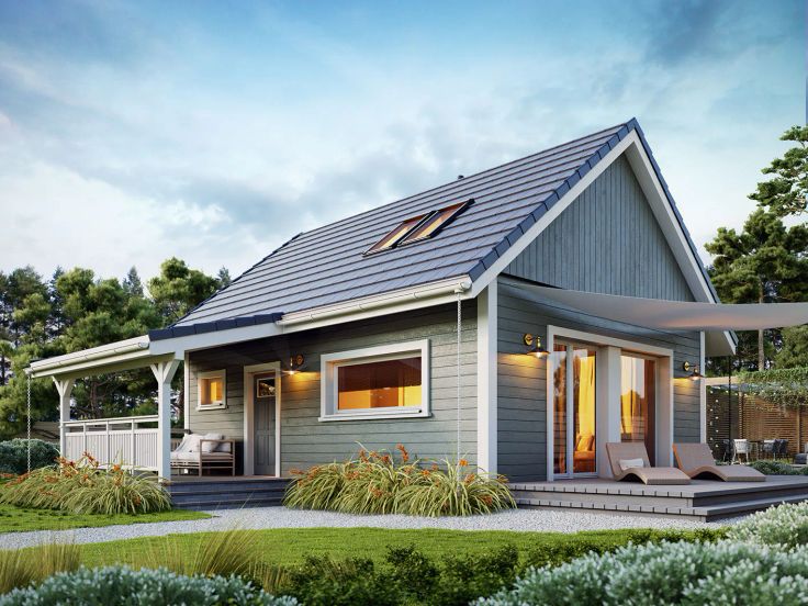 Projekt domu Erna drewniana BSE1222