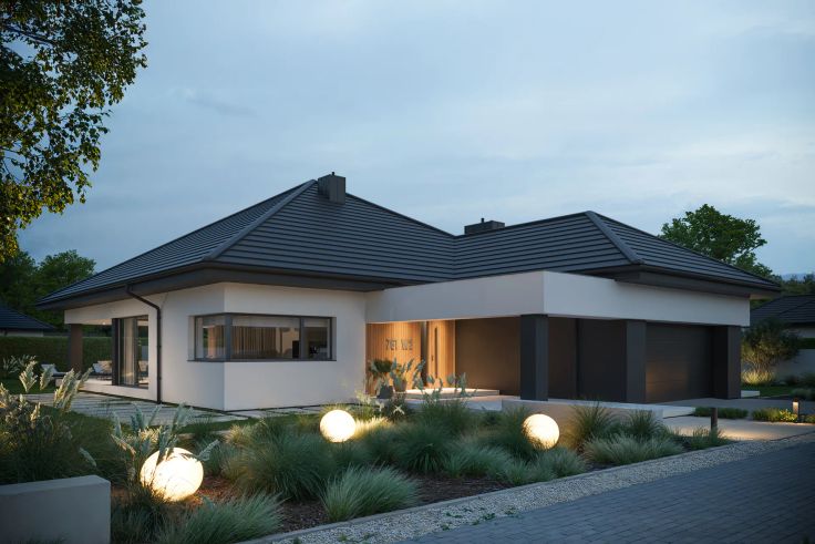 Projekt domu NewHouse 761 w2 KRZ1131