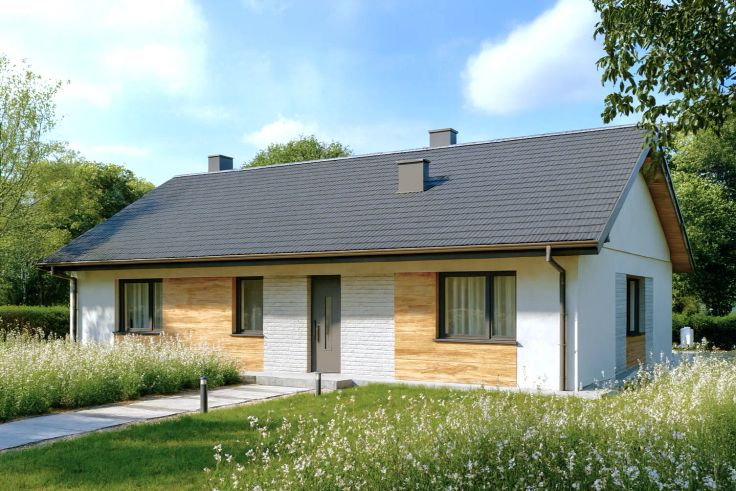 Projekt domu Parterowy klasyk 100 GDF1002