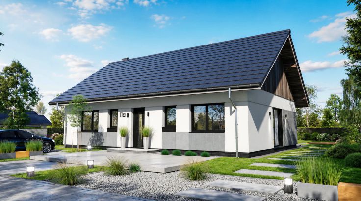 Projekt domu Tani w budowie LUZ1000
