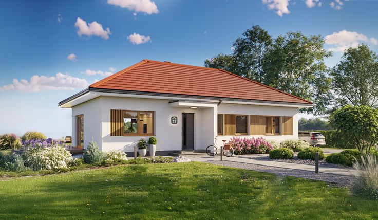 dom Bergen 110 HUS1001 dachówka lamele