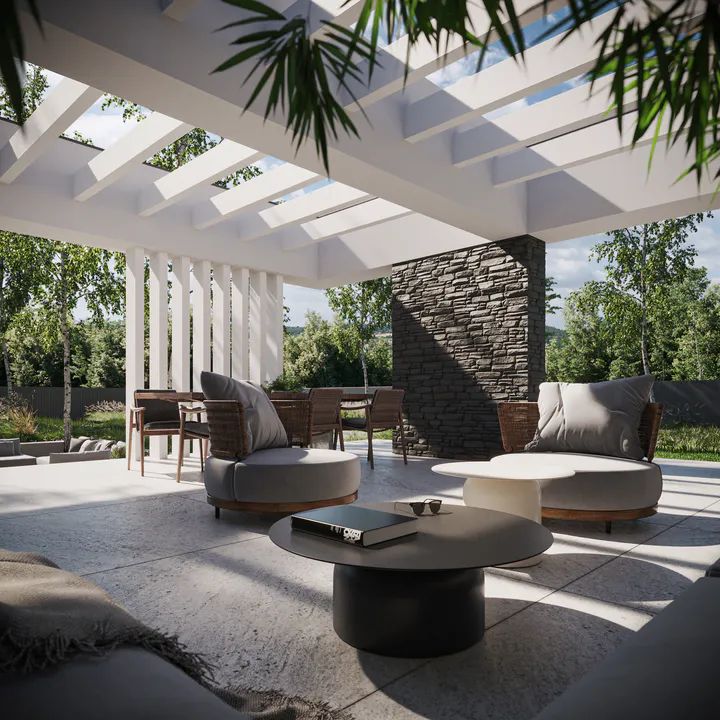pergola murowana projekt domu NewHouse 725 KRZ1058.webp