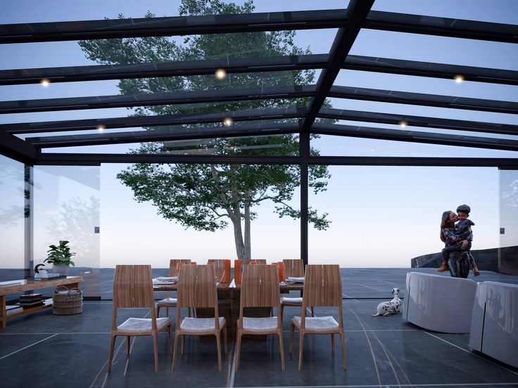 pergola tarasowa szklane zadaszenie
