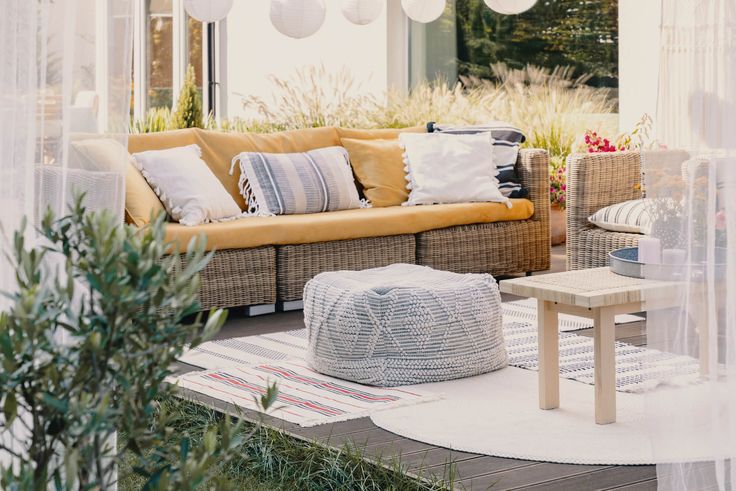 pergola tarasowa w stylu boho