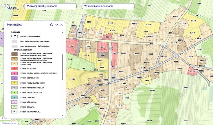 plan ogólny gminy serwis na mapie