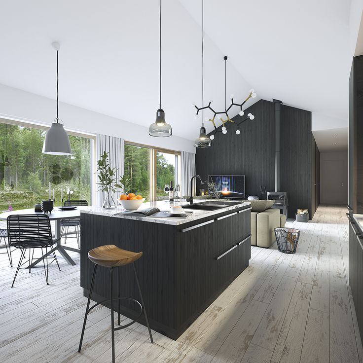 projekt domu Ekonomiczny 2T WAW1130 salon