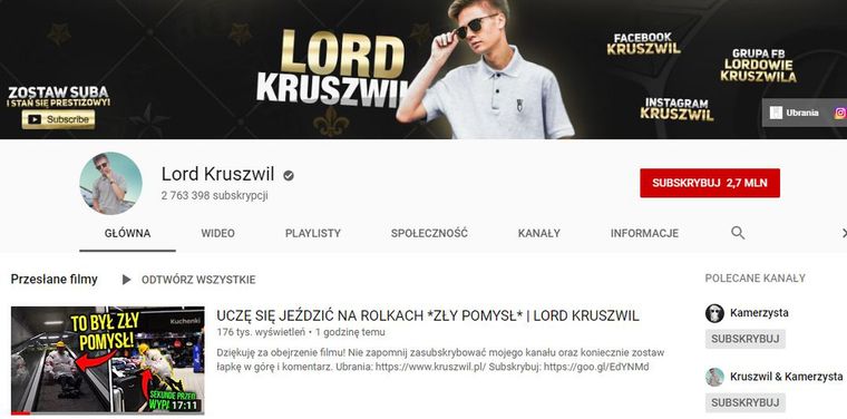 Lord Kruszwil oferuje 20 tysięcy