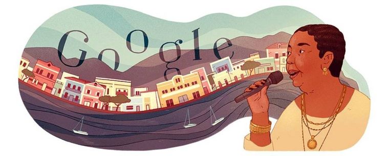 Cesária Évora - Google Doodle upamiętnia gwiazdę