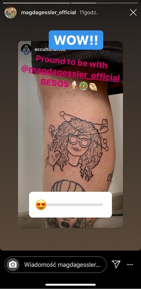 Fan Magdy Gessler zrobił sobie tatuaż z jej podobizną