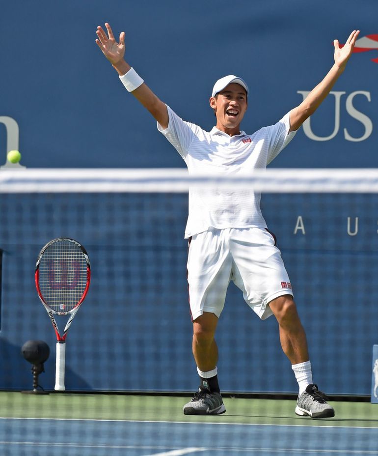 Kei Nishikori jest jedynym Japończykiem w historii, który zagrał w finale wielkoszlemowego turnieju w grze pojedynczej