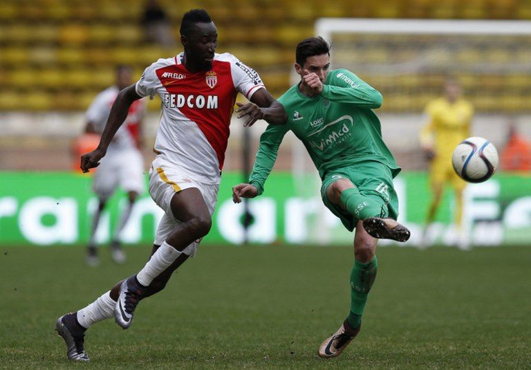 Lacina Traore (z lewej) w barwach AS Monaco