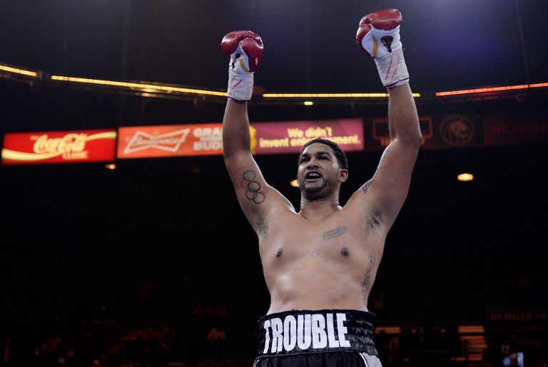 Na zdjęciu Dominic Breazeale (Fot. AFP/Harry How)