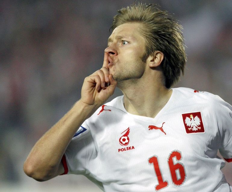 Jakub Błaszczykowski w meczu kadry w 2008 roku