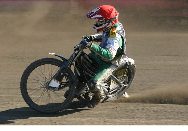 Marcel Kajzer w barwach Speedway Wandy Kraków