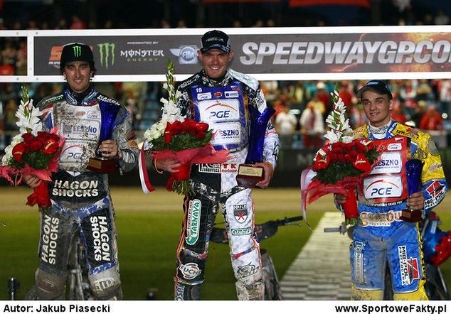 Bartosz Zmarzlik stanął na podium Grand Prix w Gorzowie.