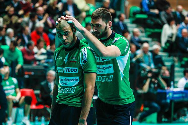 Główni "bombardierzy" ekipy z Cuneo - Earvin N'Gapeth i Cwetan Sokołow / fot: piemontevolley.it