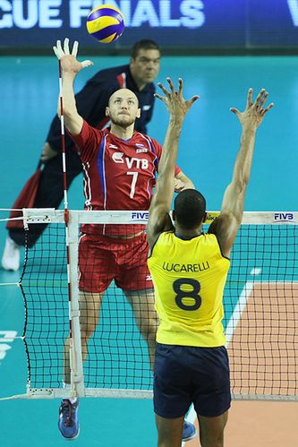 Nikołaj Pawłow był niemal nie do zablokowania dla rywali i okazał się być rewelacją rozgrywek LŚ (fot: FIVB)