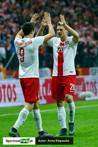 Łukasz Piszczek z Robertem Lewandowskim