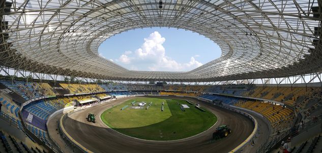 Motoarena Toruń im. Mariana Rosego przed startem spotkania.