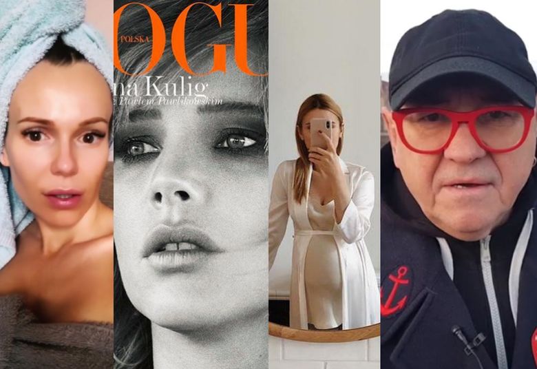 2ZDJĘCIA TYGODNIA: Kasia Tusk pokazała ciążowy brzuszek, Kulig na okładce Vogue’a i smutna Rozenek snuje się po Warszawie
