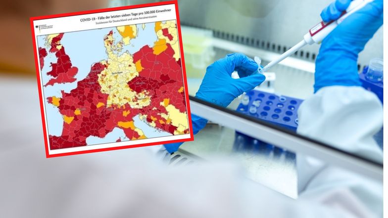 Koronawirus. Niemcy chwalą się mapą. Dopisują "dziękujemy, Angela"