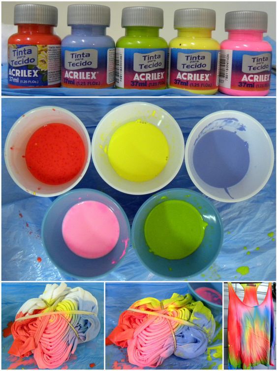 Farbowanie Ubrań Metodą Tie Dye 6 pomysłowych sposobów na farbowanie koszulki metodą "tie-dye" - Genialne