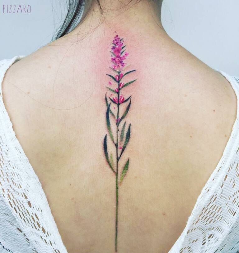 TATTOOS.ORG — Flower Spine Tattoo