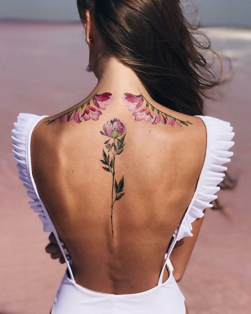 Rose Spine Tattoos for Women | TikTok