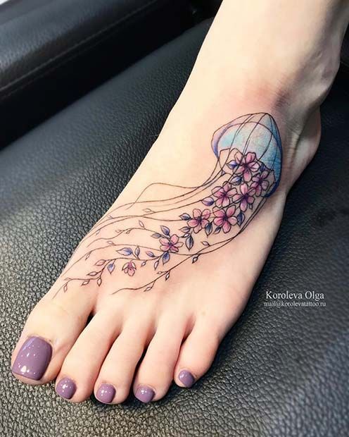 Peony tattoo located on the ankle, fine line style.